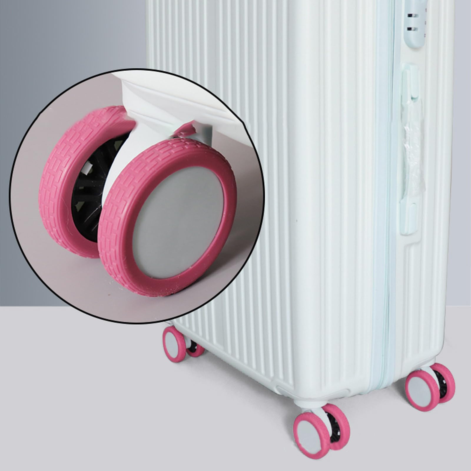 Amazon.co.jp: TAKOXIA 8個 ラゲッジホイールカバー 5.5cm スーツ